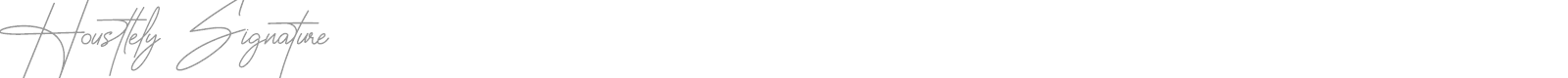 Housttely Signature font preview